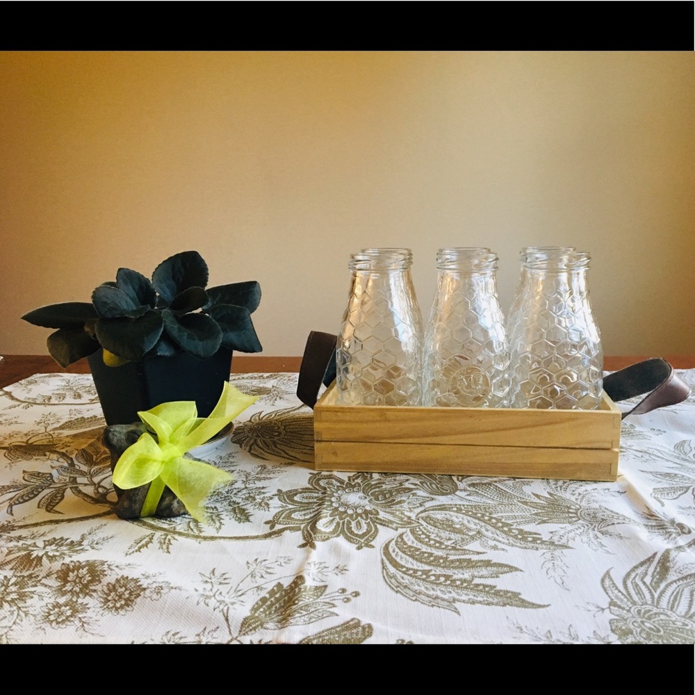 Set of 6 honeycomb glasses